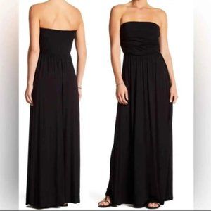 NWT West Kei Black Strapless Maxi Dress, size S